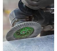 klenbo 115MM Diamond Flap Disc Wheel Apply Angle Grinder for Glass Metal ceramic Tile Marble and Granite Polishing Grinding Wheel 115x22.23mm (#400)