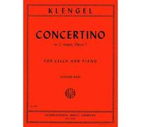 Klengel Julius Concertino No1 in C Major Op. 7 Cello Piano - by Leonard Rose - International Music