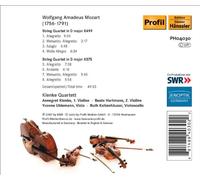 Klenke Quartet - String Quartets K499 And K575 (Klenke Quartett)