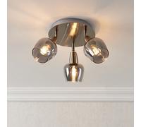 Kleo Contemporary Satin Nickel Effect 3 Light Spotlight