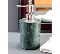 KLEO Soap Dispenser Lotion Dispenser - Made of Natural Stone - Luxury Bathroom Accessories Bath Set (Green)
