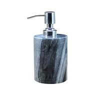KLEO Soap/Lotion Dispenser - Made of Natural Stone Grey Color - Luxury Bathroom Accessories Bath Set (Grey)