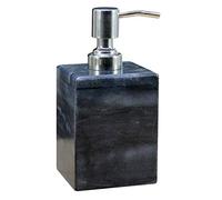 KLEO Soap/Lotion Dispenser - Made of Natural Stone in Brown Green Black White Color - Bathroom Accessories Bath Set - Grey