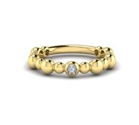 KLEORA AURORA Modern Electrum™ Miracle Plate Diamond Ring