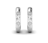 KLEORA Pure Modern Electrum™ Diamond Star Burst Hoop Earrings