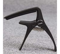 Klerokoh AROMA AC-20U Capo, Guitar Capo for Ukulele, Ukelele Cape Black, Golden and Silver (Color : Black)