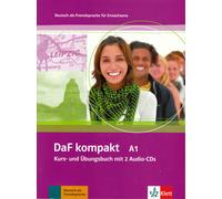 Klett DaF kompakt A1 Kurs- und Ubungsbuch mit 2 Audio CDs GERMAN FOR ADULTS @NEW