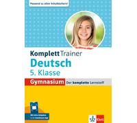Klett KomplettTrainer Gymnasium Deutsch 5. Klasse: Mit extra Aufgabe (Paperback)