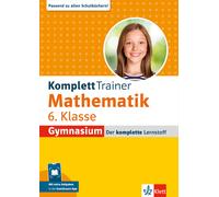Klett KomplettTrainer Gymnasium Mathematik 6. Klasse: Mit extra Aufg (Paperback)