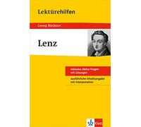 Klett Lektürehilfen Büchner "Lenz"