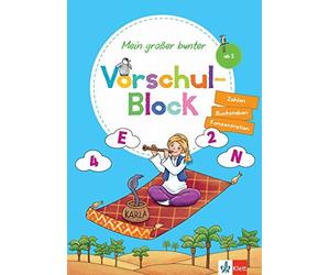 Klett Mein großer bunter Vorschul-Block: ab 5 Jahren, Zahlen, Buchst (Paperback)