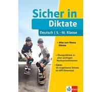 Klett Sicher in Deutsch Diktate 5.-10. Klasse: Alles zum Thema Dikta (Paperback)