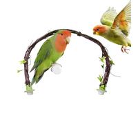 -Kletterstange - 65 cm Harz Realistisch Biegsam | Vogelkäfig Sitzstange Natur-Look | Flexibler Kletterast Beschäftigung, Wellensittiche Kleine Mittelgroße Große Vögel, Innen