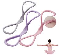 Kletterwalu Resistance Band, Resistance Bands for Pull-ups, 8-Shaped Yoga Pull Rope for Shoulder Exercises, Fitness (Pink 15lbs+Purple 25lbs+Gray 35lbs)