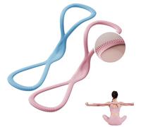 Kletterwalu Resistance Band, Resistance Bands for Pull-ups, 8-Shaped Yoga Pull Rope for Shoulder Exercises, Fitness (Pink 15lbs+Blue 25lbs)