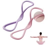 Kletterwalu Resistance Band, Resistance Bands for Pull-ups, 8-Shaped Yoga Pull Rope for Shoulder Exercises, Fitness (Pink 15lbs+Purple 25lbs)