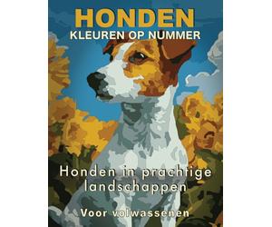 Kleuren op nummer voor volwassenen: Honden - Ontspannende landschappen en verschillende moeilijkheidsniveaus: 30 hondenillustraties | Kleurboek voor ... | Perfect cadeau voor familie | Kleurtester