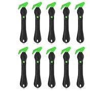 Klever - Eco Xchange30 Wide Blade Head Safety Box Cutter (Pack of 10). Perfect for Cardboard, Film, Stretch & Shrink Wrap, Plastic Banding, Tape & Zip Ties.