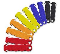 Klever Innovations Cutter Stainless Steel Package Opener, Safety Utility Cutter Assorted Colors 10 pcs, KLEVER - 10/Pack Mix