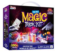 Klever Kits 180+ Magic Set- My First Magic Trick Kit- Amazing Magician Toy with Step-by-Step Video Lessons, for Kids Aged 6+ Easy Tricks of Wand and Illusion Cards