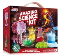Klever Kits Amazing Science Kits- 85+ Experiments Educational Toys, STEM Activities with Erupting Volcano and Growing Crystal Tree