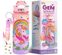 Klever Kits Creative Craft Toy Kit,Kids Water Bottle Decoration,Arts and Craft Gift Kits for Girls Age 6 7 8 9 10 11 12,Water Bottle Kit with Unicorn Diamond Painting Crafts,Birthday Gift Toy