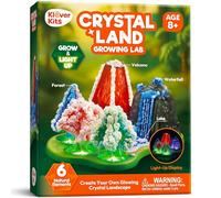 Klever Kits Crystal Growing Kit for Kids Science Gifts with Light-Up Base