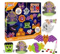 Klever Kits Halloween Painting Kit, Create Your Own Magical Stickers and Suncatchers, Diamond Art for Kids, DIY Paint Arts Supplies, Craft Gift for Girls