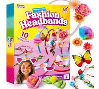 Klever Kits Headband Making Kit for Girls Hair Accessories Toys Age 5+,Make Your Own Fashion Headbands,Girl Birthday Presents for Age 5 6 7 8 9+,Art and Craft Kits for Kids,Girls Gifts