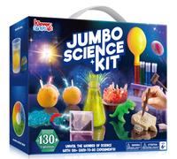 Klever Kits Jumbo Science Kits- 130+ Experiments Educational Toys STEM Activities with Growing Crystal Tree Fruit Circuits and Chemistry Set Christ