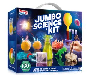 Klever Kits Jumbo Science Kits- 130+ Experiments Educational Toys STEM Activities with Growing Crystal Tree Fruit Circuits and Chemistry Set Christ