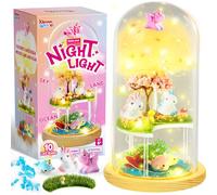 Klever Kits Unicorn Gifts for Girls,Art and Crafts for Kids Age 6 7 8 9 10 11 12,Make Your Own Unicorn Night Light,Girls Toys,Unicorns Terrarium Kit for Kids,Girls Birthday Presents