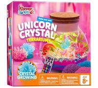 Klever Kits Unicorn Terrarium Kit for Kids DIY Night Light Unicorn Gifts for Girls 8 9 10 11 12 Year Old,Educational Science Toys for Girls Craft Kits for Kids