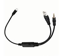 Klevery AUX in Adapter, Male to Female, 3.5mm, Compatible with BM-W Mini Coo-per, Reduces Background Noise