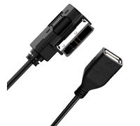 Klevery Car Music Interface Audio USB Adapter Aux Cable Compatible for Mercedes Benz, MMI/MDI/AMI to USB Cord for E SL CLA S GLA CLS Class W203 W212 GLK350 ML350 W211 E350 GL450