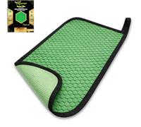 Klevner Scourbee Microfibre Cloth 2 in 1 - Scrub & Polishing Cloth with Scrub Side - Cleaning Cloth for Kitchen, Bathroom & Car - Washable, Absorbent, Ideal for Grease & Stubborn Dirt