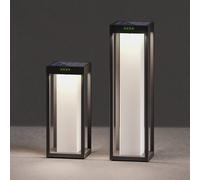 KLEWE RADIA MAXI MOON LED solar lamp, anthracite, 50 cm, IP65