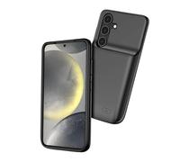 KLEZNRNI Battery Case for Samsung Galaxy S24 Ultra, 4500mAh Extended Backup, Black, TPU & PC Material, Anti-Slip, Dustproof, Heavy Duty Protection