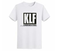 KLF Communications T Shirt 90'S Rock Band t Shirt for Men Oversize t-Shirts Short Sleeve t-Shirts Summer Men's Clothing White