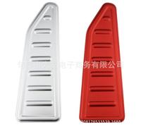 KLFDT Car Pedal Cover for Jeep Renegade 2016-2019/Compass 2017-2020,Accelerator Brake Restfoot Pedal Pad Covers Accelerator Fuel Pedal Replacement Car,A/1PC Halt Red