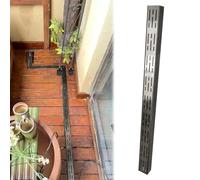 KLGFBDC Channel Drain System, Heavy Duty Stainless Steel Trench Drain Kit for Patio, Bathroom, Deck - Easy Installation, 10x5cm (3.9x2in)