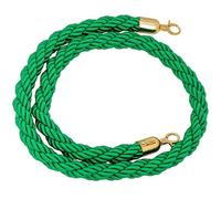 KLGFBDC Heavy-Duty 3m Black Hemp Braided Rope for Crowd Control - Barrier Rope for Event Management Outdoor Use and Post Setup - Ideal for Festivals and Queuing