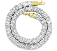 KLGFBDC Multicolor 1M-2M Twisted Hemp Rope with Stanchion - Crowd Control Barrier Versatile Queue for Events Festivals and Outdoor Gatherings