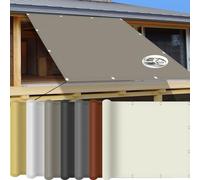 KLGFBDC Rectangular Sun Shade Sail 1.7x2.4m UV Protection 95% Waterproof Canopy for Patio & Garden Durable WindResistant Fabric in Various Sizes & Colors with Rope Taupe
