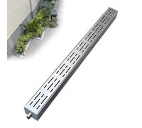KLGFBDC Stainless Steel Channel Drainage System with Removable Cover, Ideal for Yard Pool Farm Deck Trench Drainage