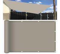 KLGFBDC Waterproof Rectangular Sun Shade Sail 400x500 cmPES Polyester Canopy Garden Terrace Camping Shade NetAvailable in Various Sizes & Colors Khaki