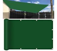 KLGFBDC Waterproof Shade Sail 150x300 cm Outdoor Canopy in Various Sizes & Colors PES Polyester Sunshade Netting for Patio Balcony & Garden Dark Green