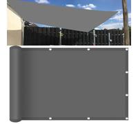 KLGFBDC Waterproof Sun Shade Sail 240x240 cm with RopesUV Protection Wind Shield Dark Gray Polyester Canopy for Balcony Pool GardenDurable Shade Netting
