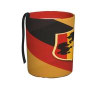 KLGRTJHK Baden-W ü rttemberg state flag Car Trash Can with Hanging Strap, Collapsible Small Portable Garbage Can for Car SUV, Collapsible Cup Holder Car Trash Bin