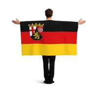 KLGRTJHK Wearable Cape with Sleeves, Lightweight Polyester Flag Poncho for Sporting Events, and Party Celebration Flag of the State of Rhineland-Palatinate